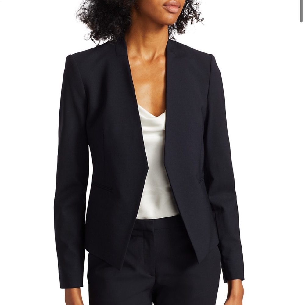 Theory Lanai Collarless Blazer